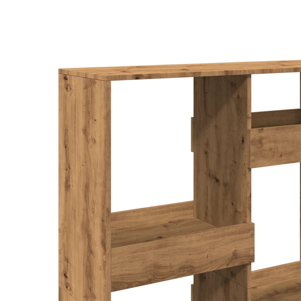 Handcrafted oak room divider 100x33x135 cm processed wood