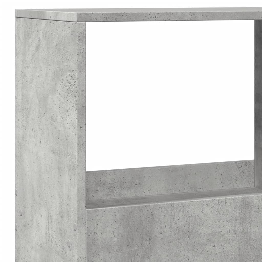 Room divider, concrete grey, 100x33x155.5 cm, engineered wood