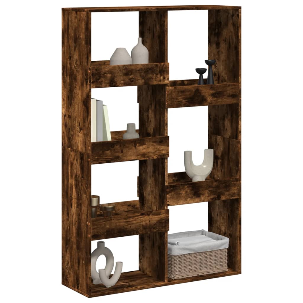 Smoked oak room divider 100x33x155.5 cm processed wood