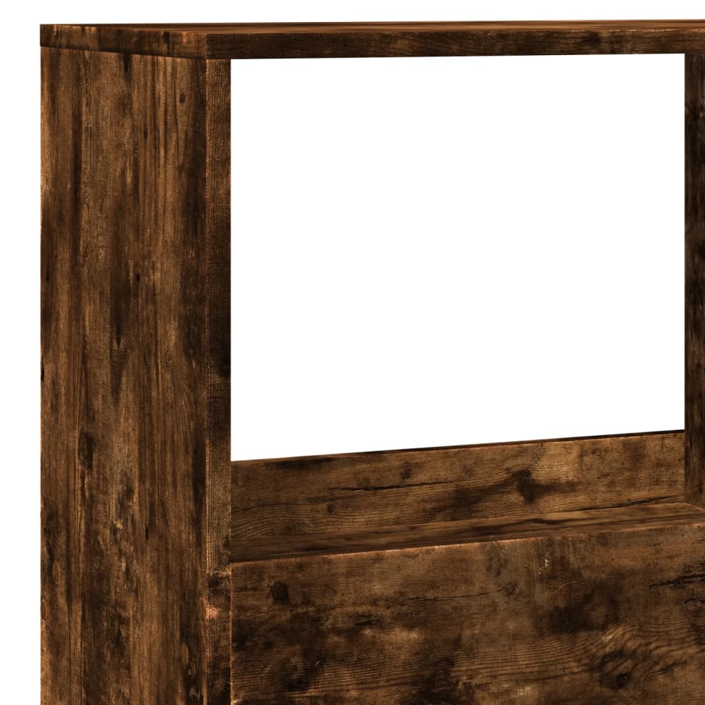 Smoked oak room divider 100x33x155.5 cm processed wood