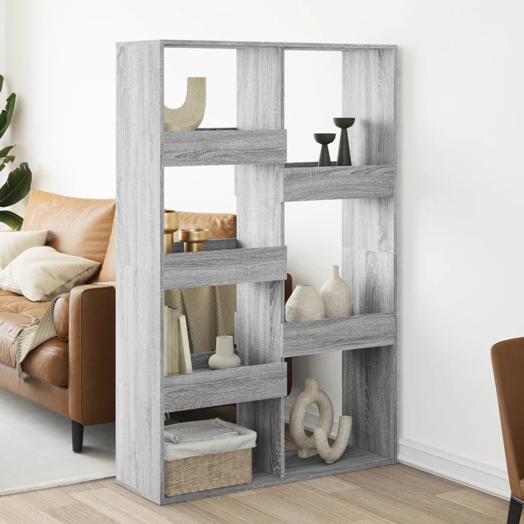 Sonoma gray room divider, 100x33x155.5 cm, engineered wood