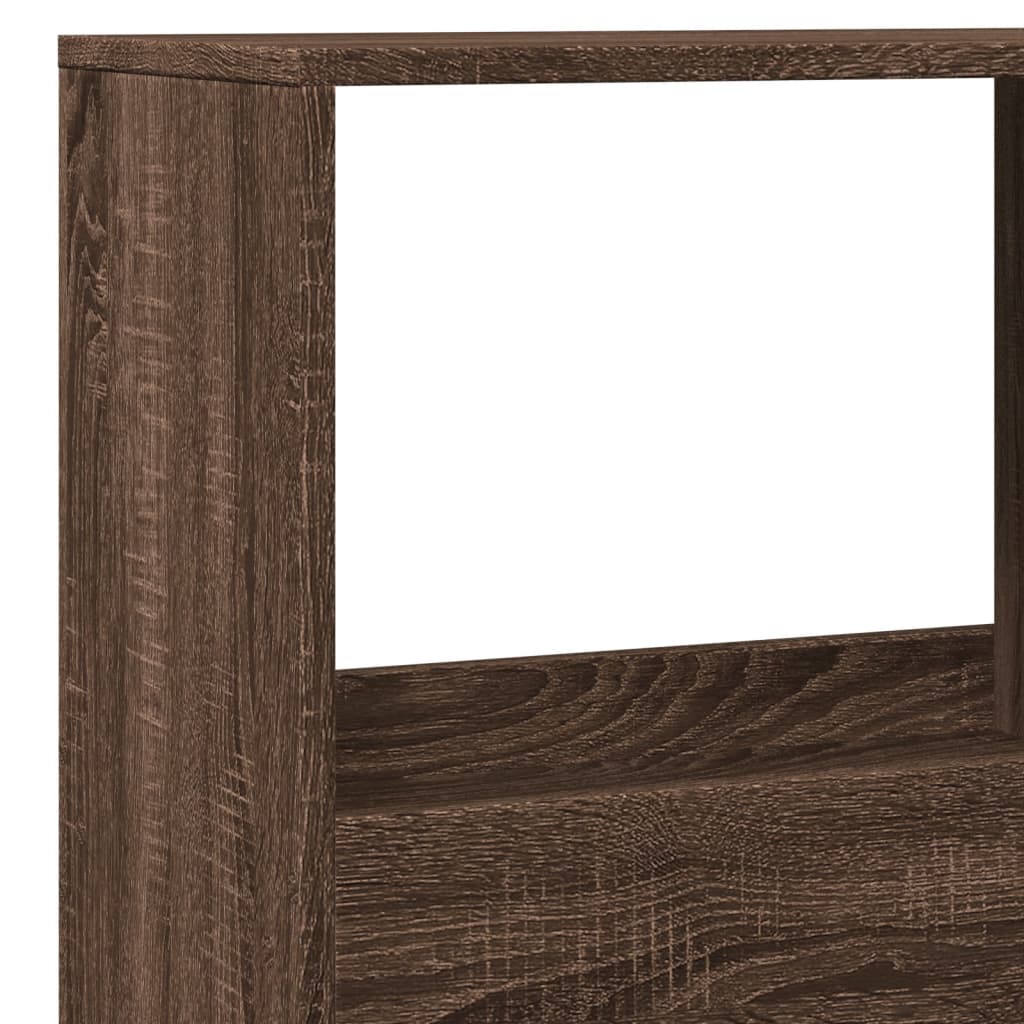 Room divider, brown oak, 100x33x155.5 cm, processed wood