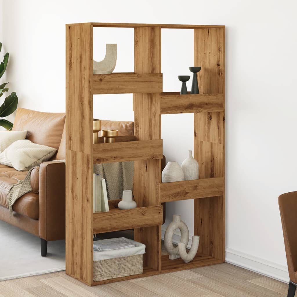 Handcrafted oak room divider 100x33x155.5cm processed wood