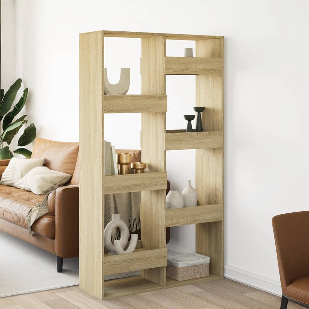 Room divider, sonoma oak, 100x33x175 cm, processed wood