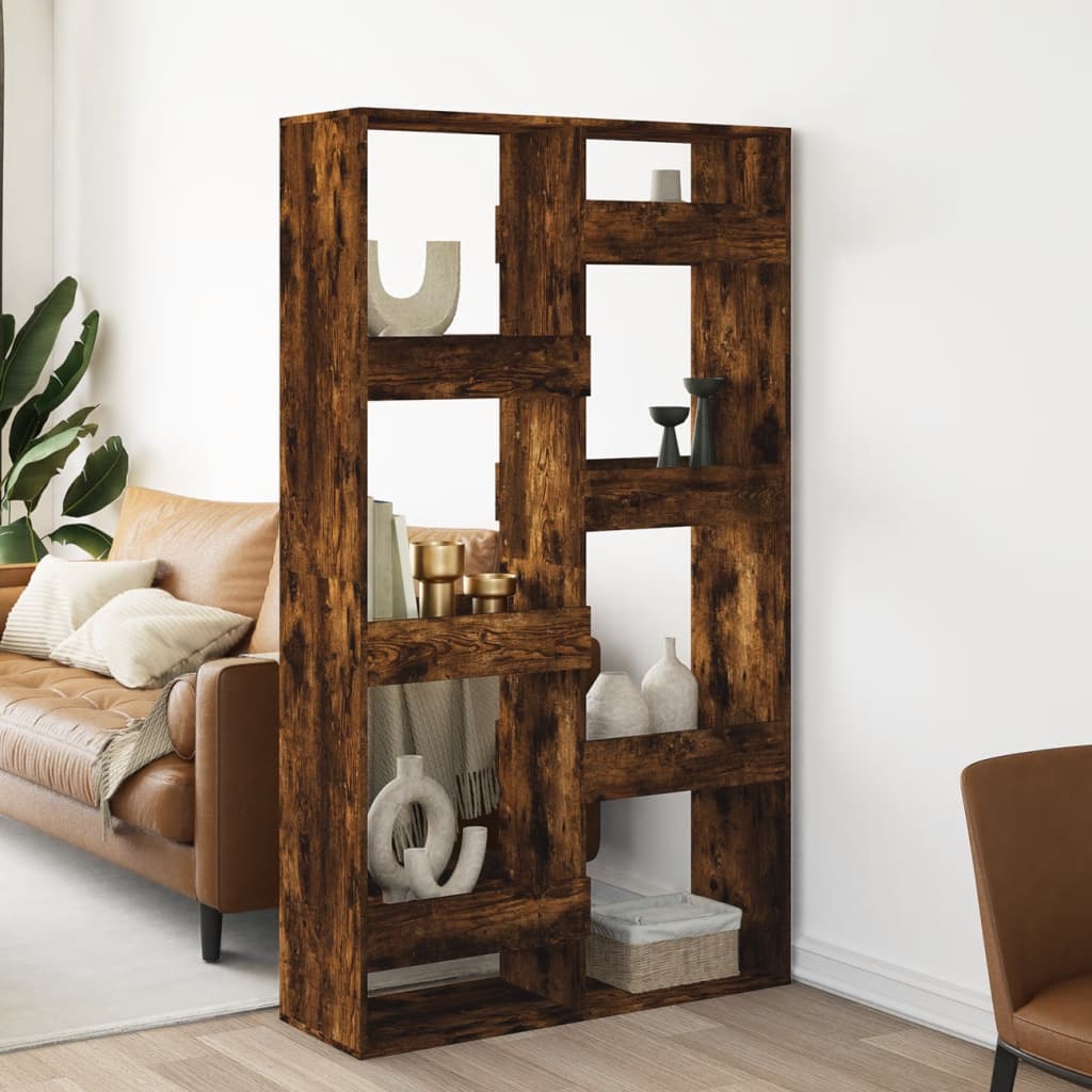 Room divider, smoky oak, 100x33x175 cm, processed wood