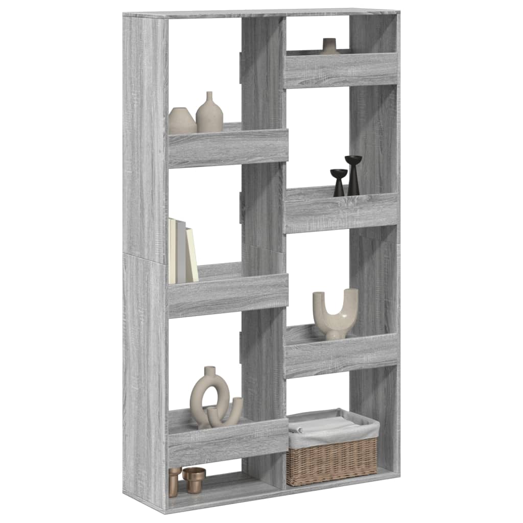 Sonoma gray room divider, 100x33x175 cm, engineered wood