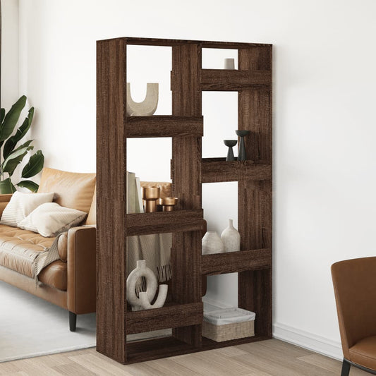 Room divider, brown oak, 100x33x175 cm, processed wood