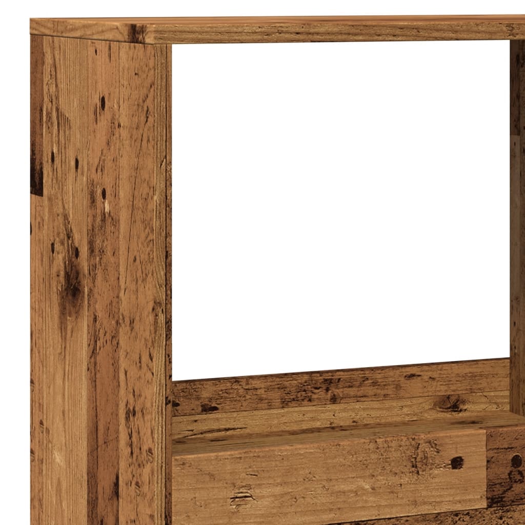 Room divider, old wood, 100x33x175 cm, processed wood