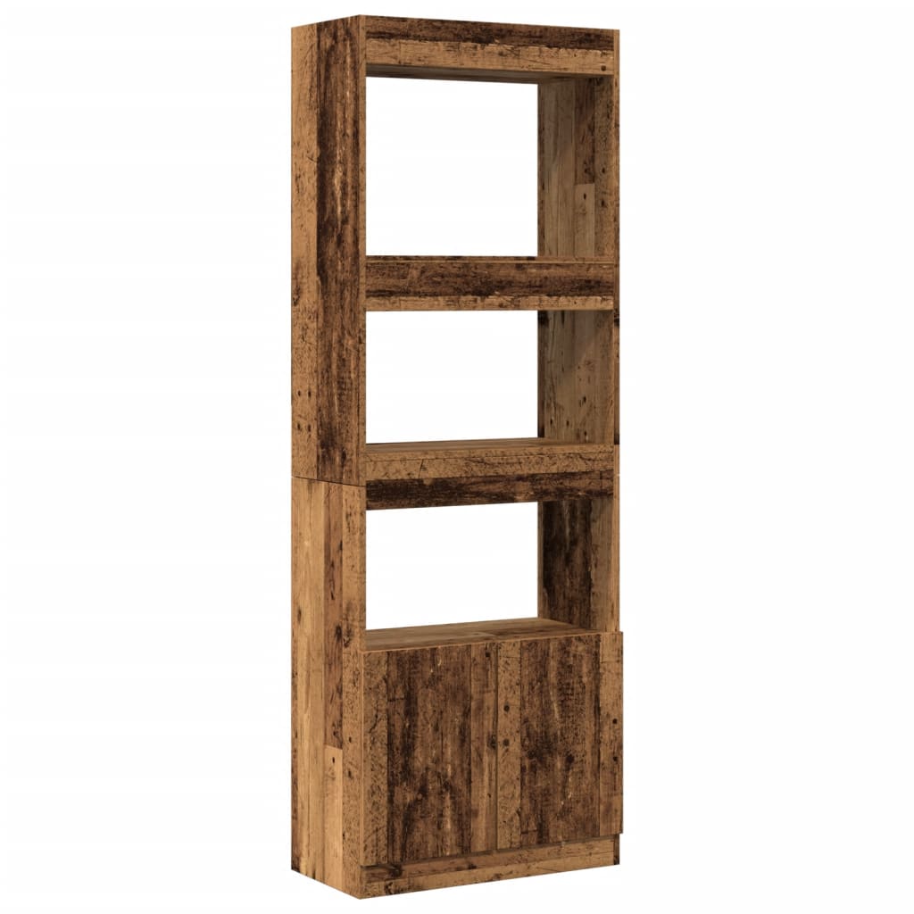 Tall cabinet, old wood, 63x33x180 cm, processed wood