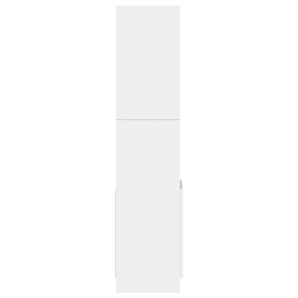 Tall cabinet, white, 92x33x140 cm, processed wood