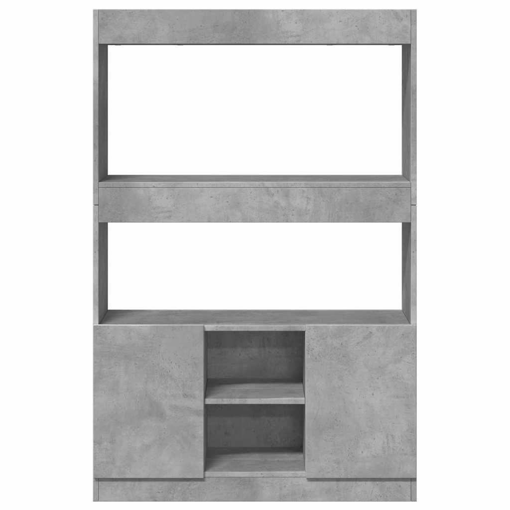 Tall cabinet, concrete grey, 92x33x140 cm, engineered wood