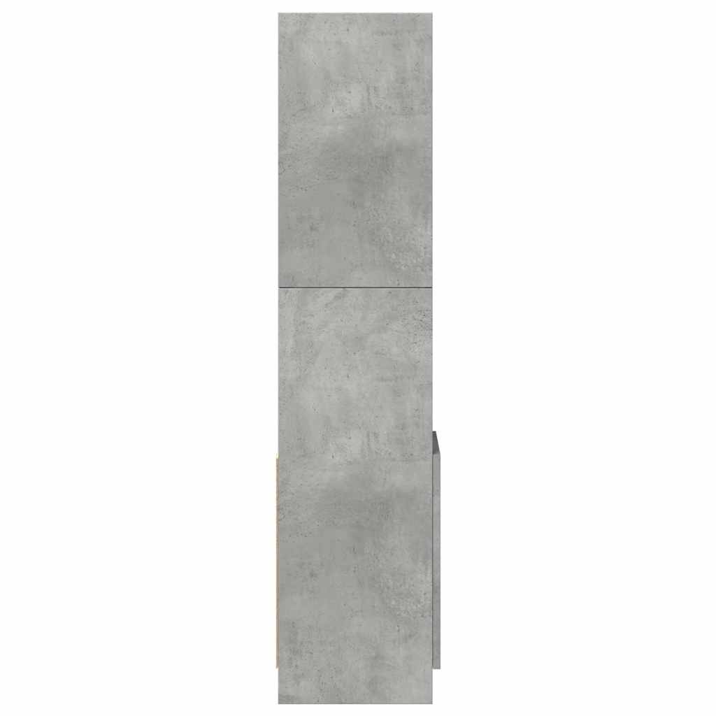 Tall cabinet, concrete grey, 92x33x140 cm, engineered wood