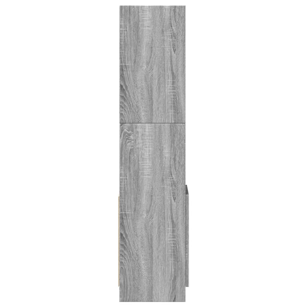 Tall cabinet, sonoma grey, 92x33x140 cm, engineered wood