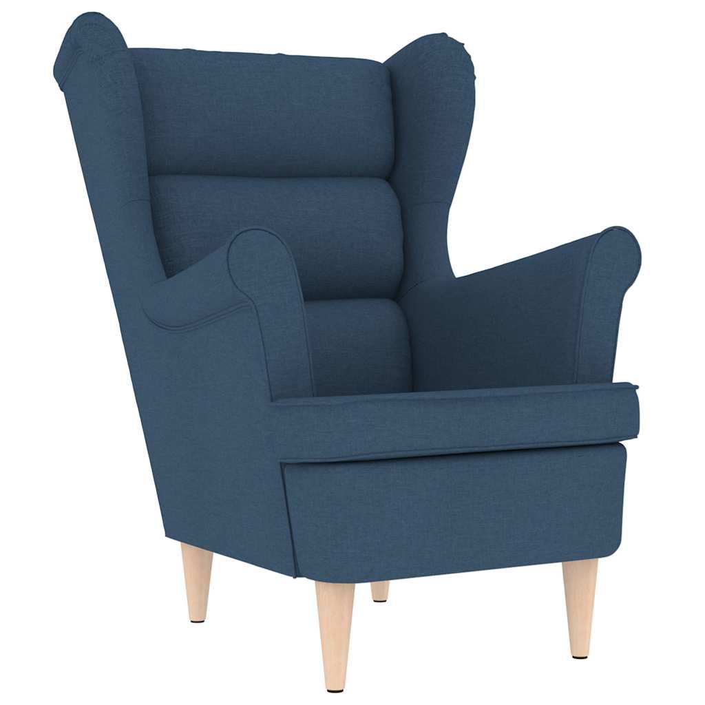 Armchair, blue, 74x84x100 cm, textile