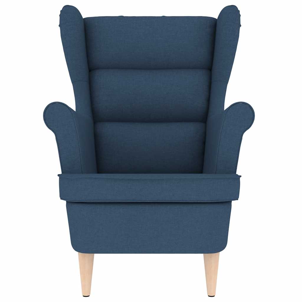 Armchair, blue, 74x84x100 cm, textile