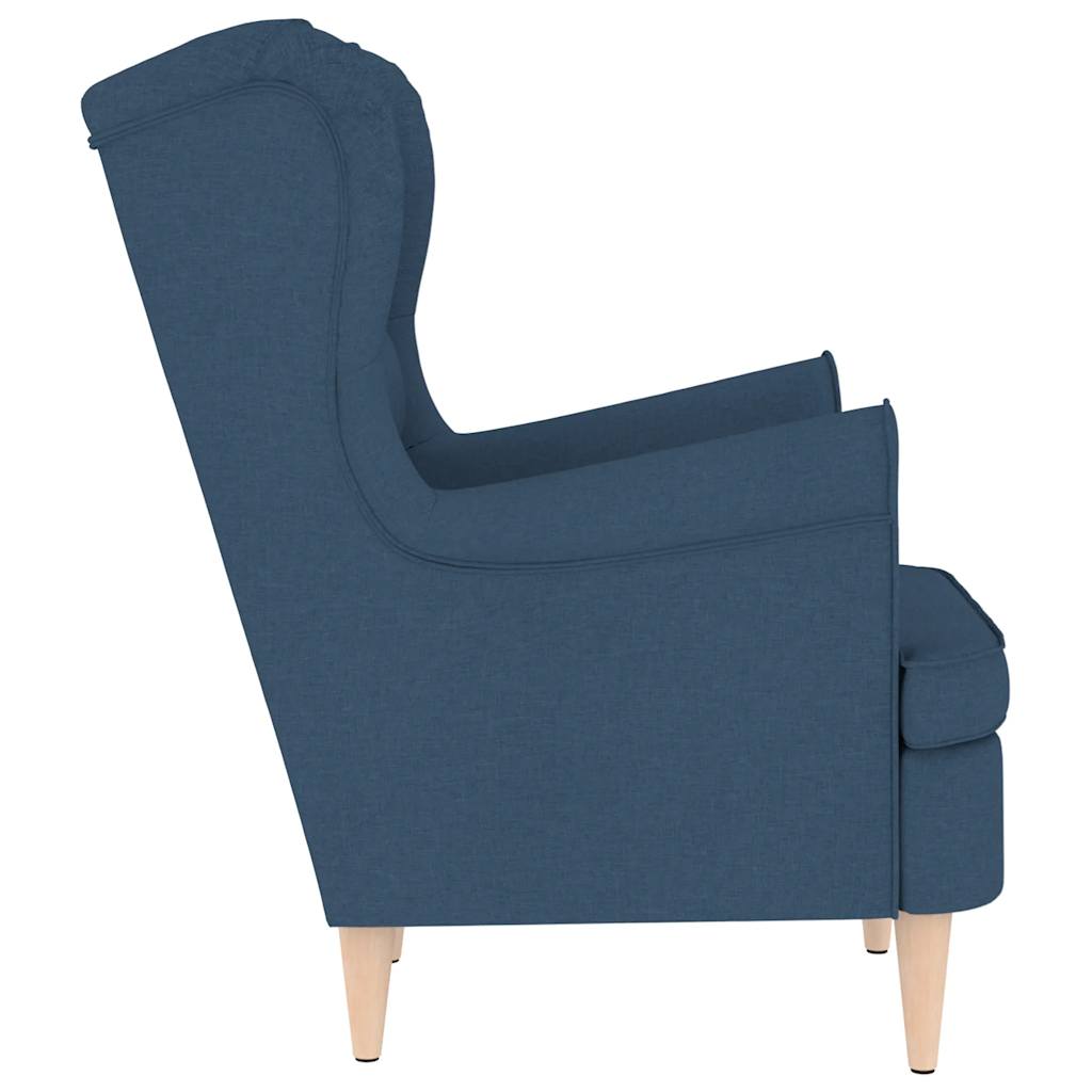 Armchair, blue, 74x84x100 cm, textile