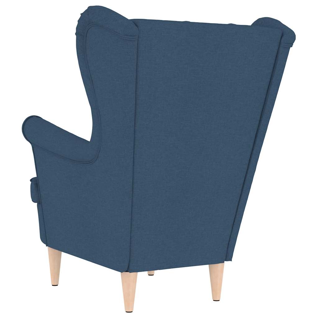 Armchair, blue, 74x84x100 cm, textile