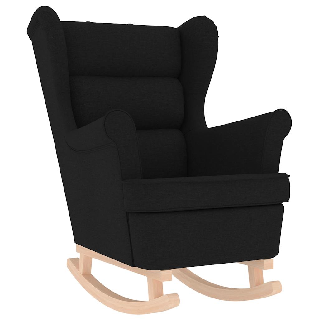 Rocking chair, black, 74x90x102 cm, textile