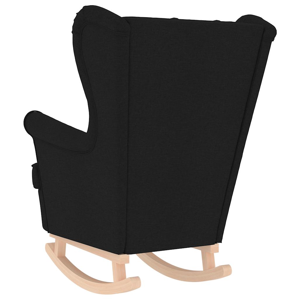 Rocking chair, black, 74x90x102 cm, textile