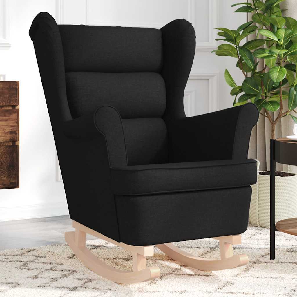 Rocking chair, black, 74x90x102 cm, textile