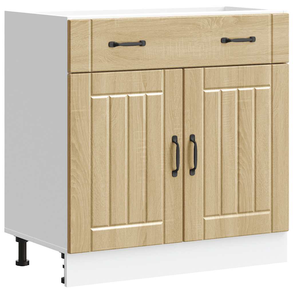 "Lucca" Sonoma Oak Kitchen Base Cabinet