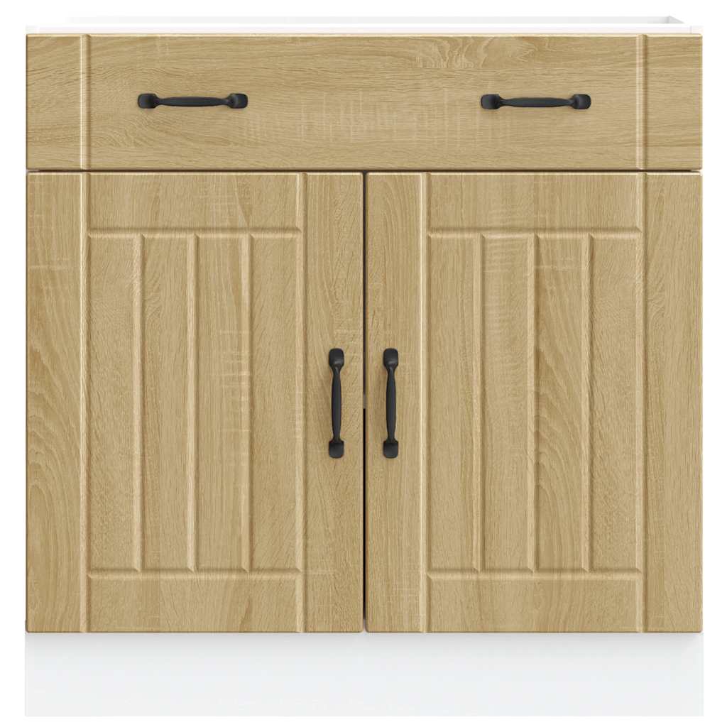 "Lucca" Sonoma Oak Kitchen Base Cabinet