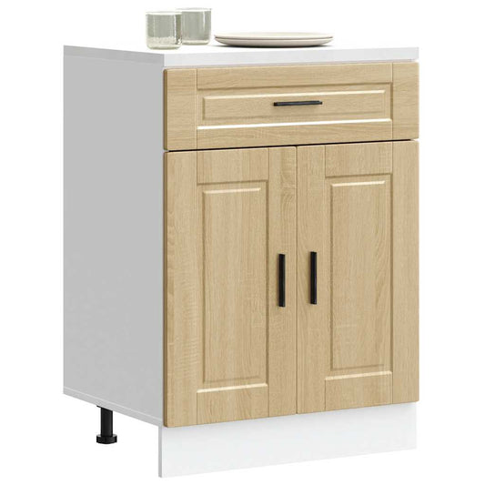 "Porto" Sonoma Oak Base Kitchen Cabinet