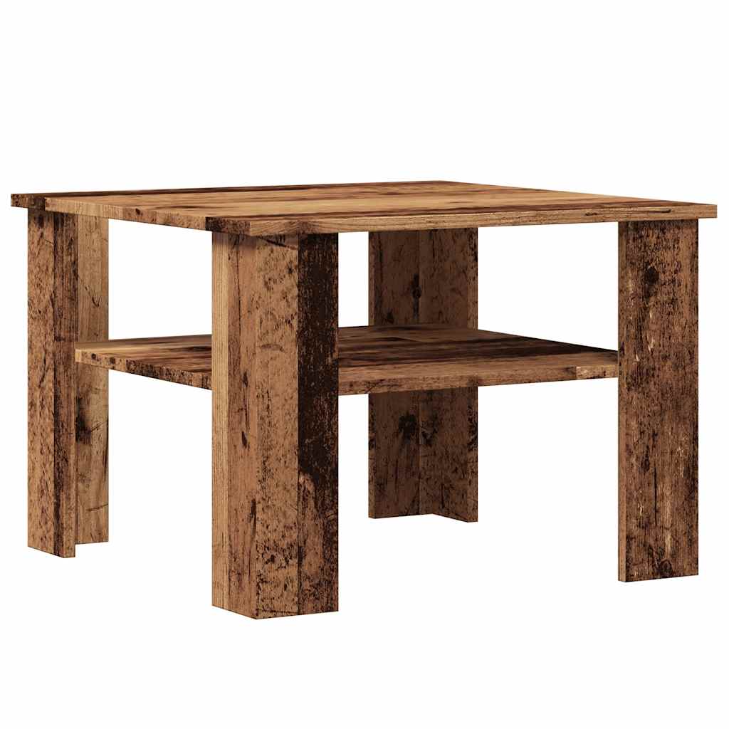 Old wooden coffee table 60x60x42 cm processed wood