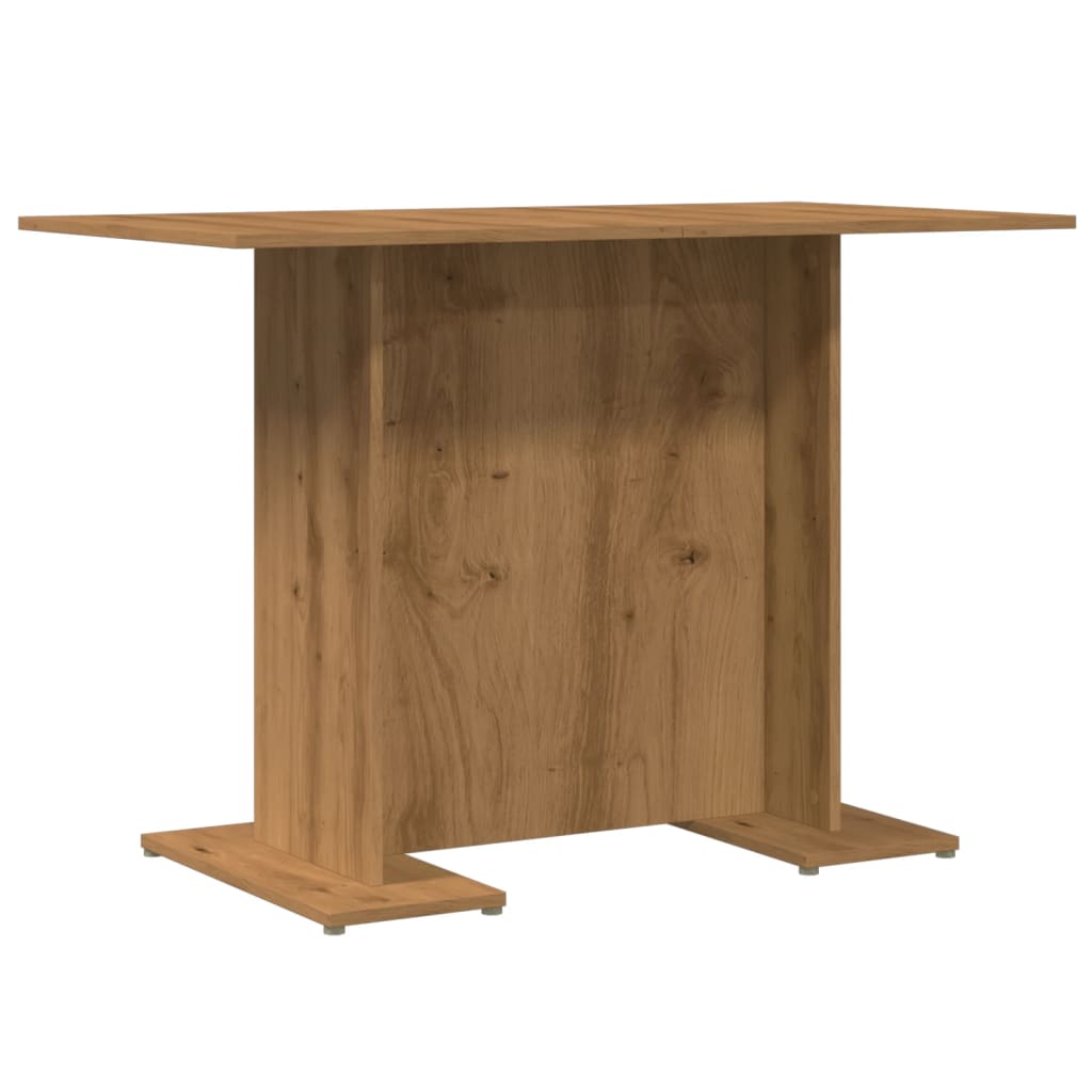 Kitchen table, handcrafted oak, 110x60x75 cm, processed wood