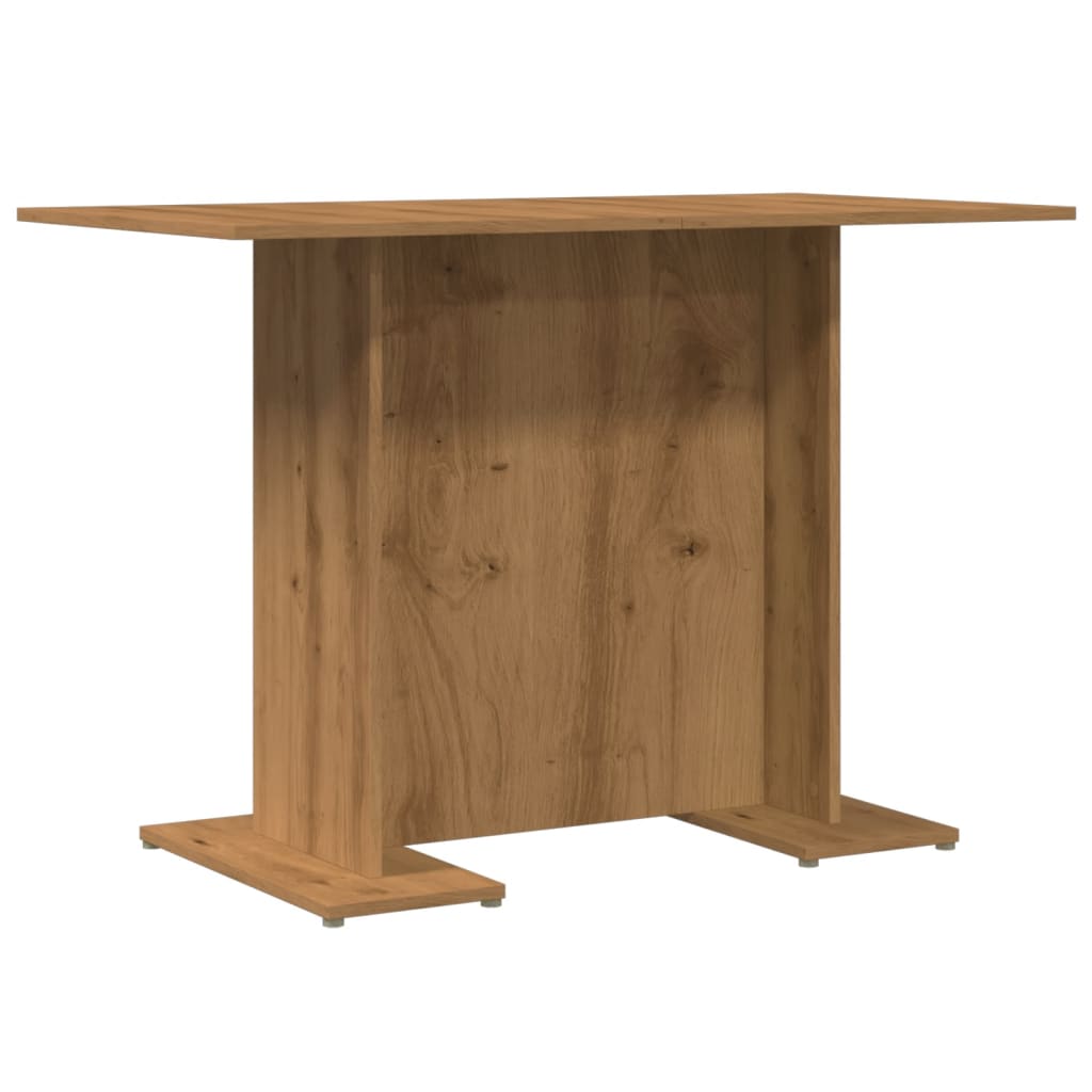 Kitchen table, handcrafted oak, 110x60x75 cm, processed wood