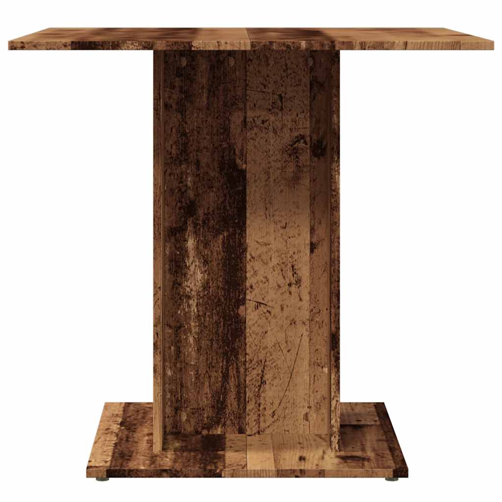 Kitchen table, old wood, 80x80x75 cm, processed wood