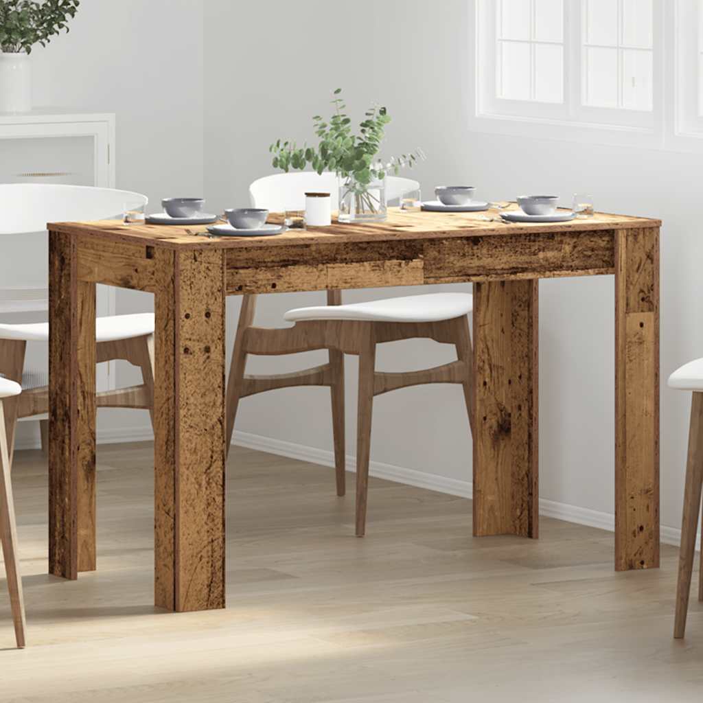 Kitchen table, old wood, 120 x 60 x 76 cm, chipboard