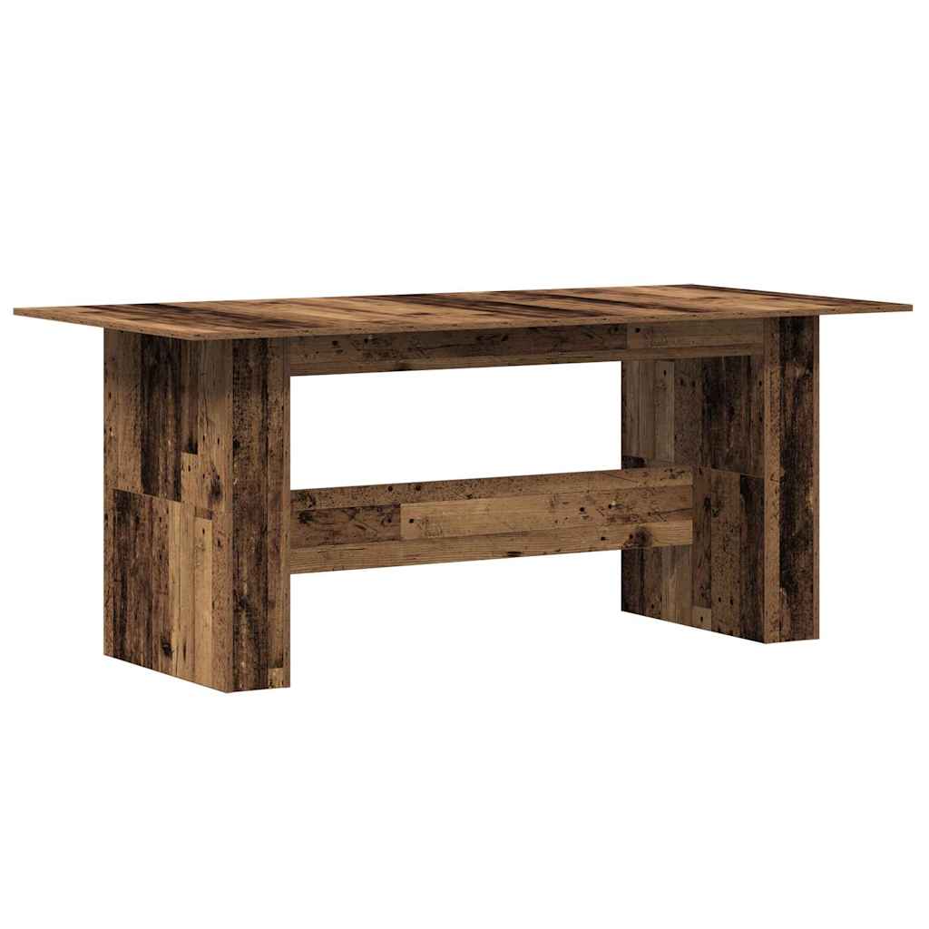 Kitchen table, old wood, 180 x 90 x 76 cm, chipboard