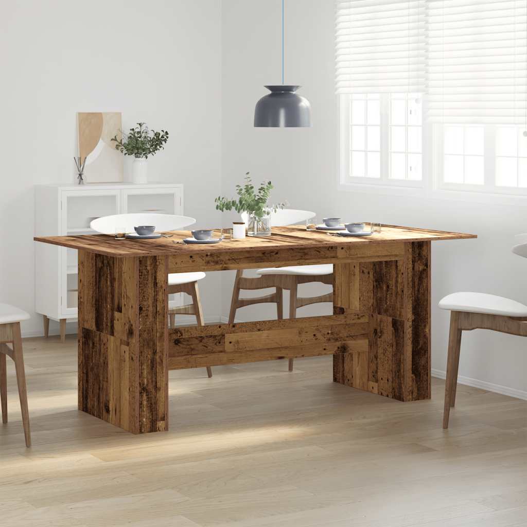 Kitchen table, old wood, 180 x 90 x 76 cm, chipboard