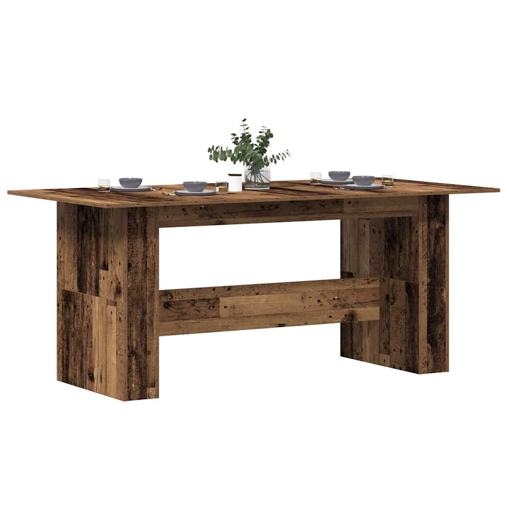 Kitchen table, old wood, 180 x 90 x 76 cm, chipboard