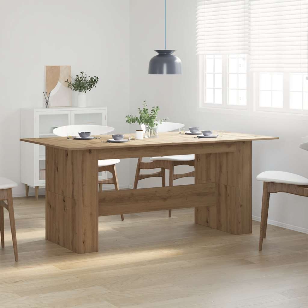 Kitchen table, Handcrafted oak 180x90x76 cm processed wood