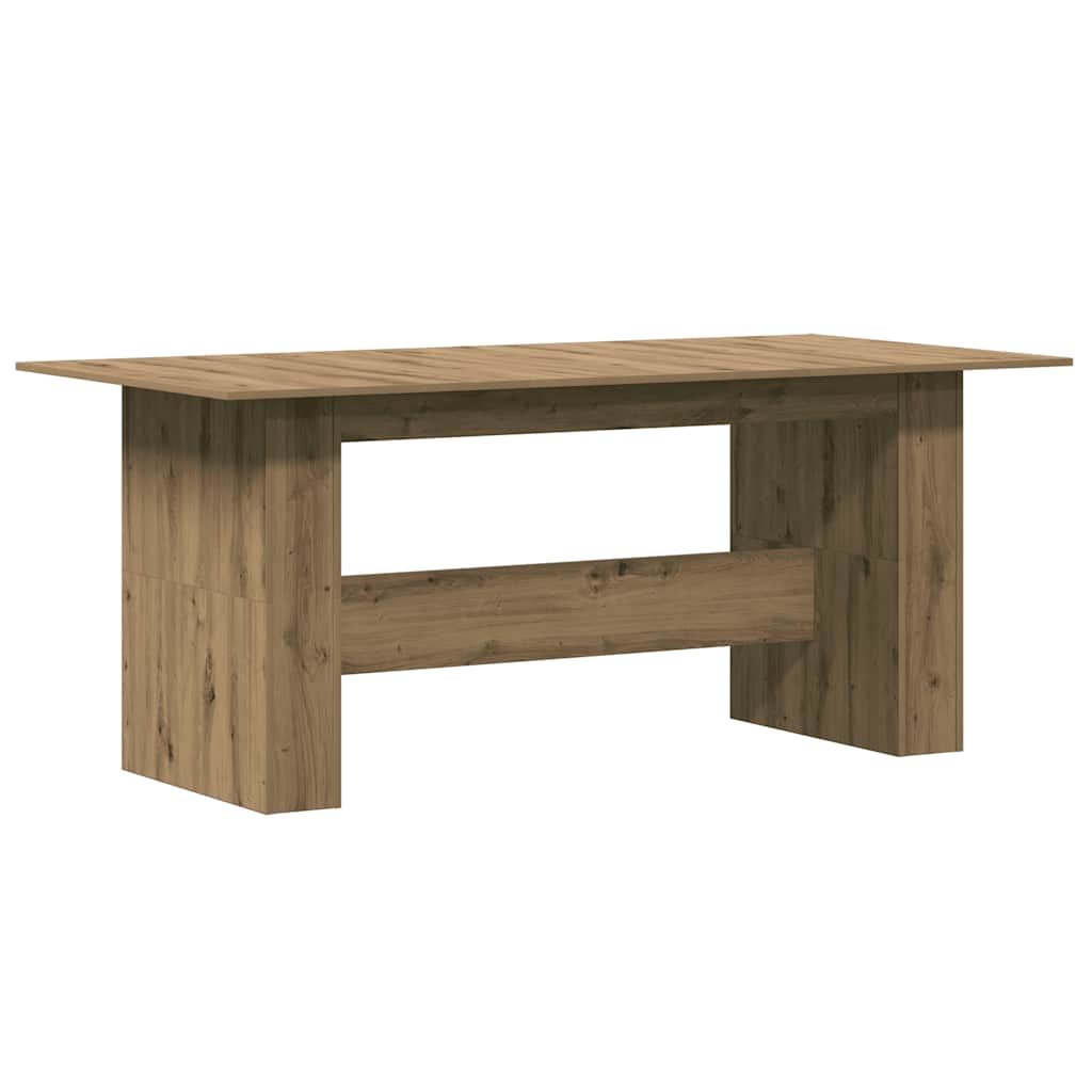 Kitchen table, Handcrafted oak 180x90x76 cm processed wood