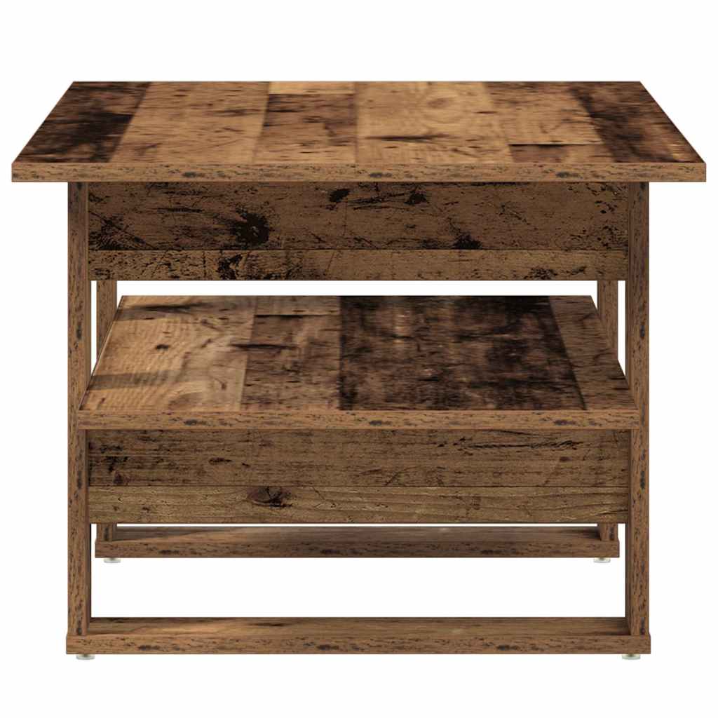 Coffee table, old wood, 102x55x42 cm, processed wood