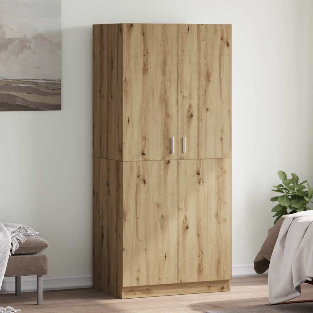 Wardrobe, handcrafted oak, 80x52x180 cm, processed wood