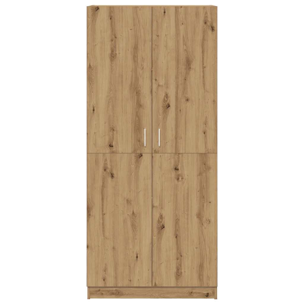 Wardrobe, handcrafted oak, 90x52x200 cm, processed wood