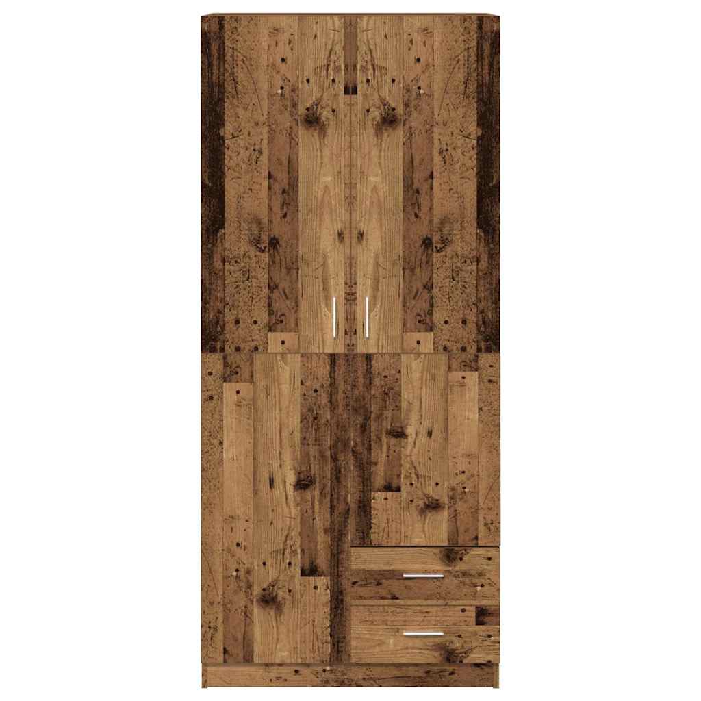 Wardrobe, Old wood, 80x52x180 cm, processed wood