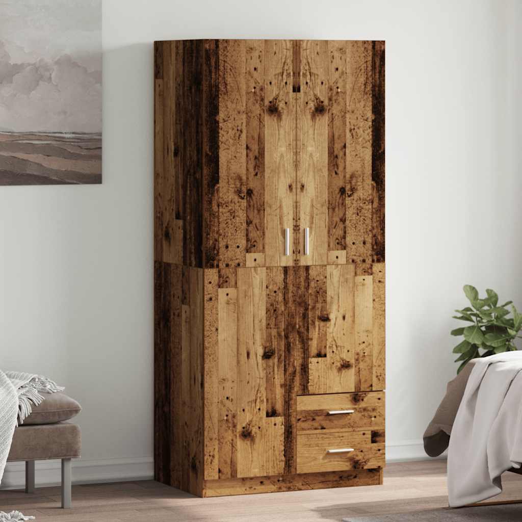 Wardrobe, Old wood, 80x52x180 cm, processed wood