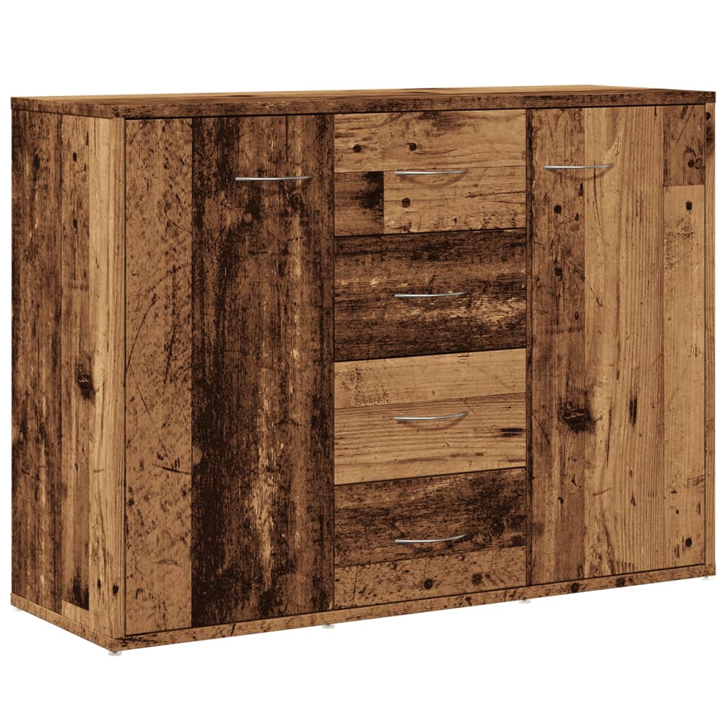 Wardrobe, aged wood, 88x30x64 cm, processed wood