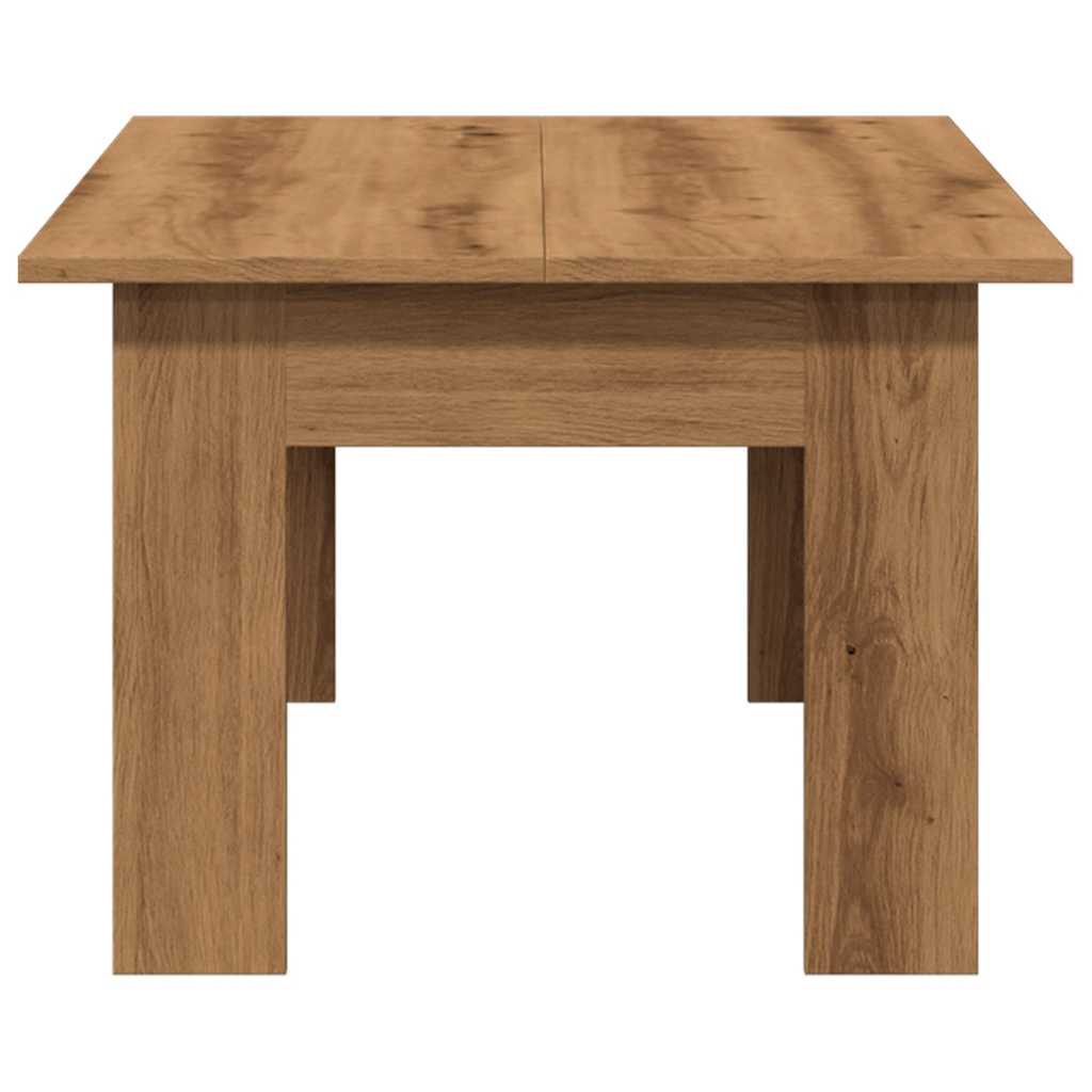 Coffee table, handcrafted oak, 100x60x42 cm, processed wood