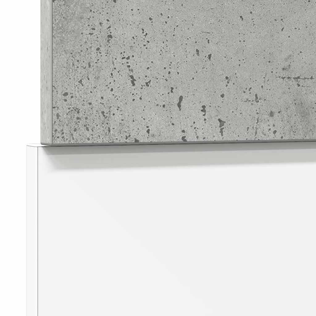 Dishwasher front panel, concrete gray, 45x3x67 cm, chipboard