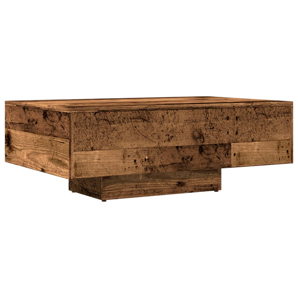 Coffee table, old wood, 85x55x31 cm, processed wood