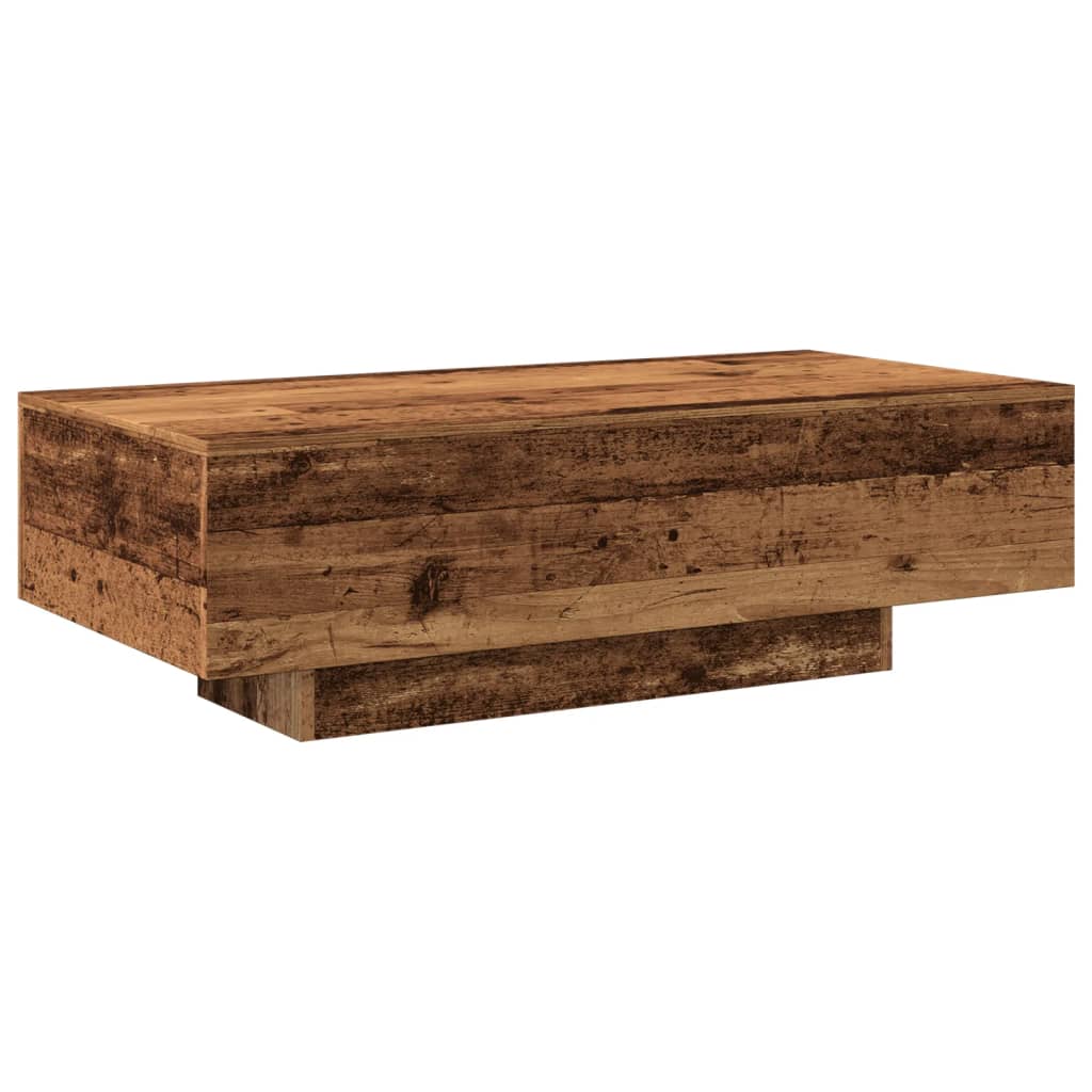 Coffee table, old wood, 100x49.5x31 cm, processed wood