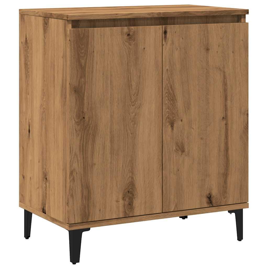 Sideboard Handcrafted Oak 60x35x70 cm Processed Wood