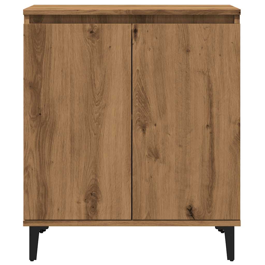 Sideboard Handcrafted Oak 60x35x70 cm Processed Wood