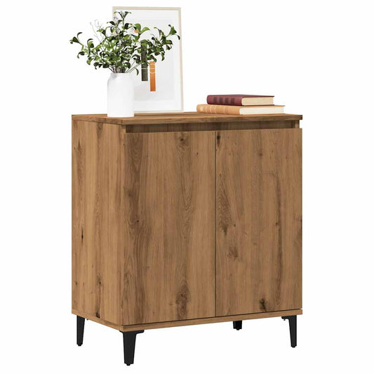 Sideboard Handcrafted Oak 60x35x70 cm Processed Wood